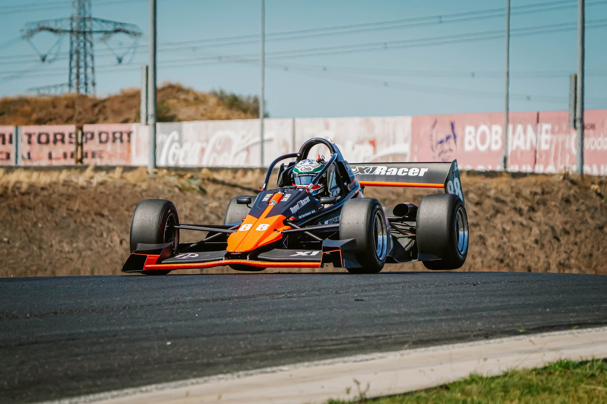 Hyper Racer X1 on track
